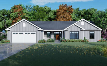 Country House Plan #849-00038 Elevation Photo