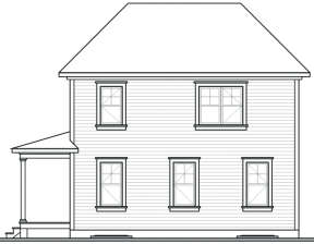 Traditional House Plan #034-00123 Elevation Photo