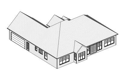 Ranch House Plan #849-00039 Elevation Photo