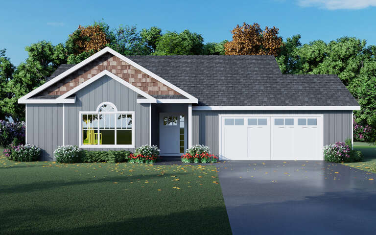 House Plan House Plan #5313 Front Elevation 