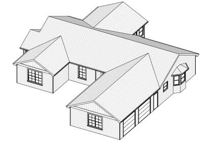 Ranch House Plan #849-00047 Elevation Photo