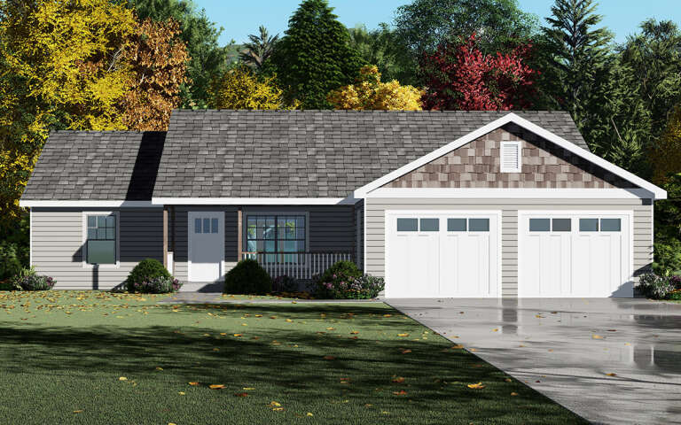 House Plan House Plan #5320 Front Elevation 
