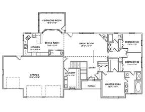 Floorplan 1 for House Plan #849-00051