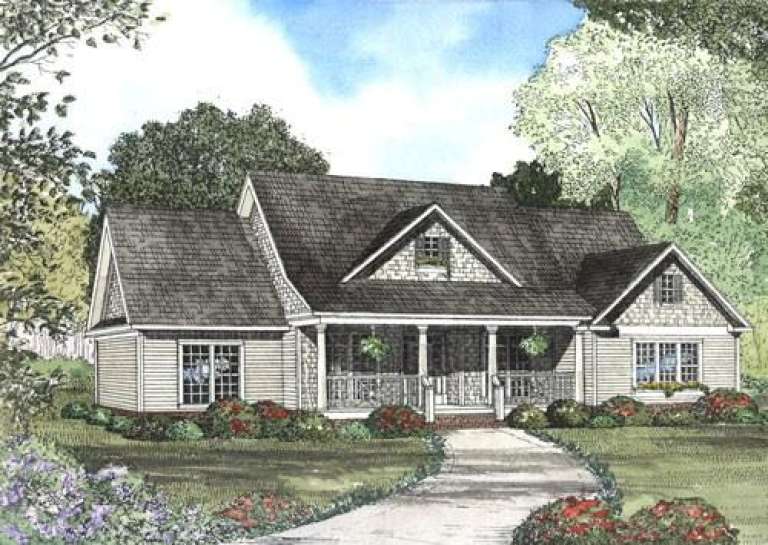 Country House Plan #110-00380 Elevation Photo