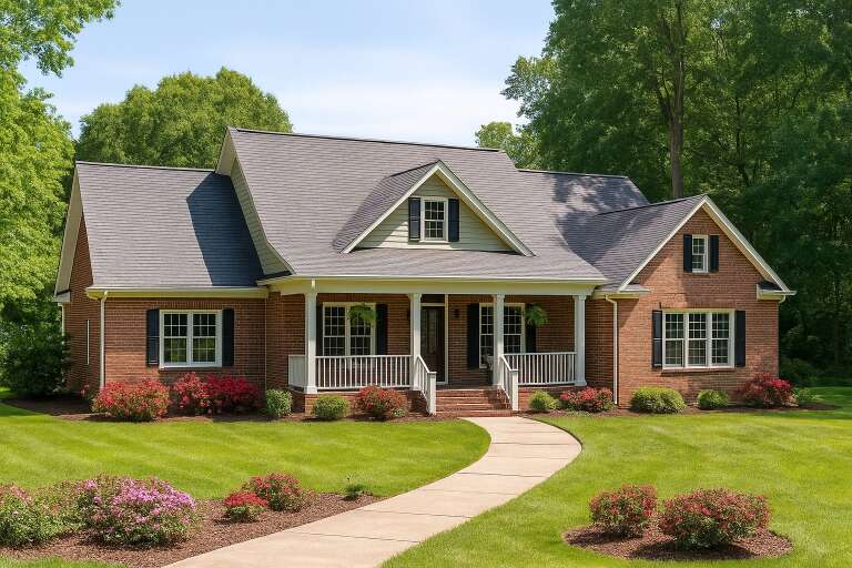 House Plan House Plan #5330 Angled Front Elevation