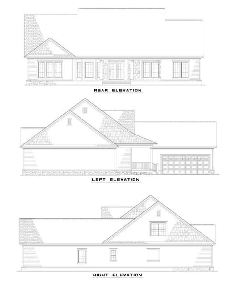 Country House Plan #110-00382 Elevation Photo