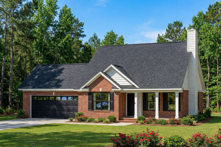House Plan House Plan #5333 Angled Front Elevation