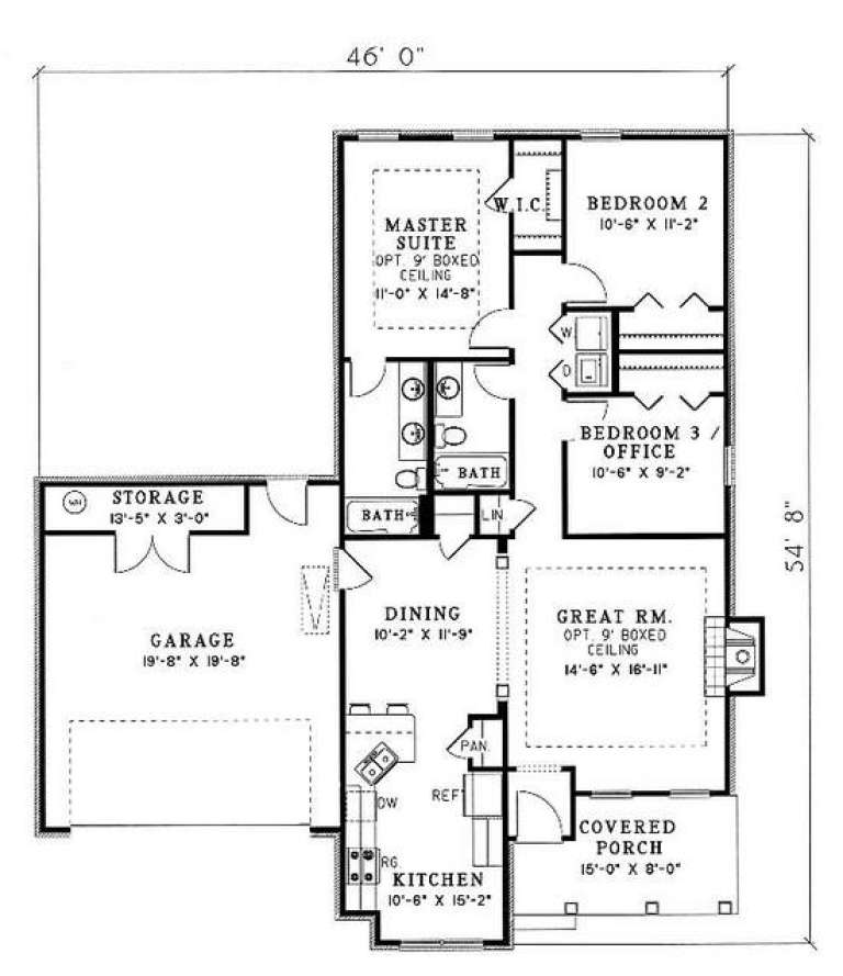 House Plan House Plan #5333 Drawing 1