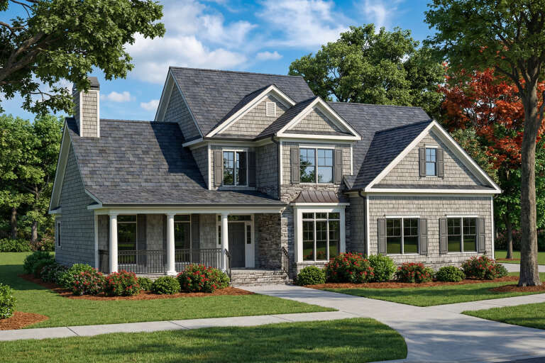 House Plan House Plan #5337 Angled Front Elevation