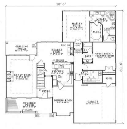 Main Floor  for House Plan #110-00388