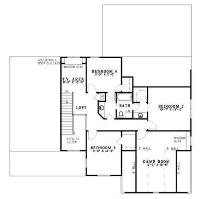 Second Floor for House Plan #110-00388