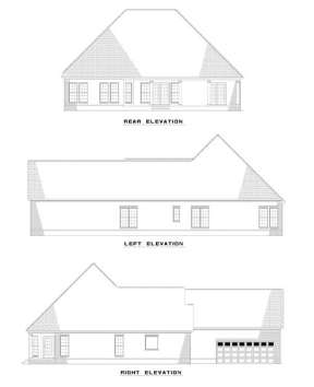 French Country House Plan #110-00390 Elevation Photo