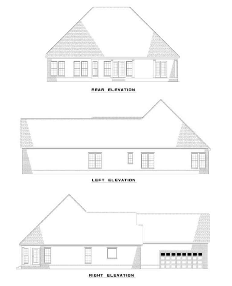 French Country House Plan #110-00390 Elevation Photo