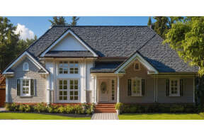 Ranch House Plan #033-00095 Elevation Photo