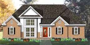 Ranch House Plan #033-00095 Elevation Photo