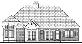Ranch House Plan #033-00095 Elevation Photo