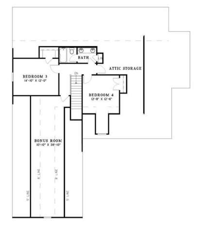Second Floor for House Plan #110-00391