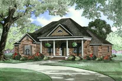 4 Bed, 3 Bath, 2556 Square Foot House Plan - #110-00392