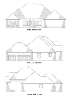 Ranch House Plan #110-00392 Elevation Photo