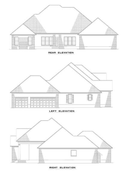 Ranch House Plan #110-00392 Elevation Photo