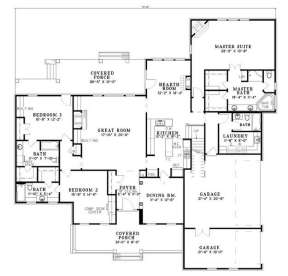 Floorplan 1 for House Plan #110-00393
