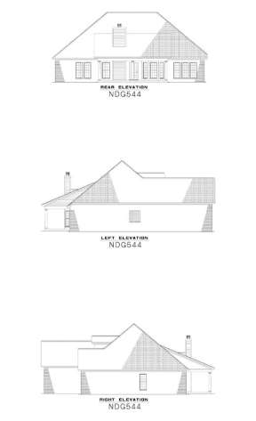 Country House Plan #110-00396 Elevation Photo