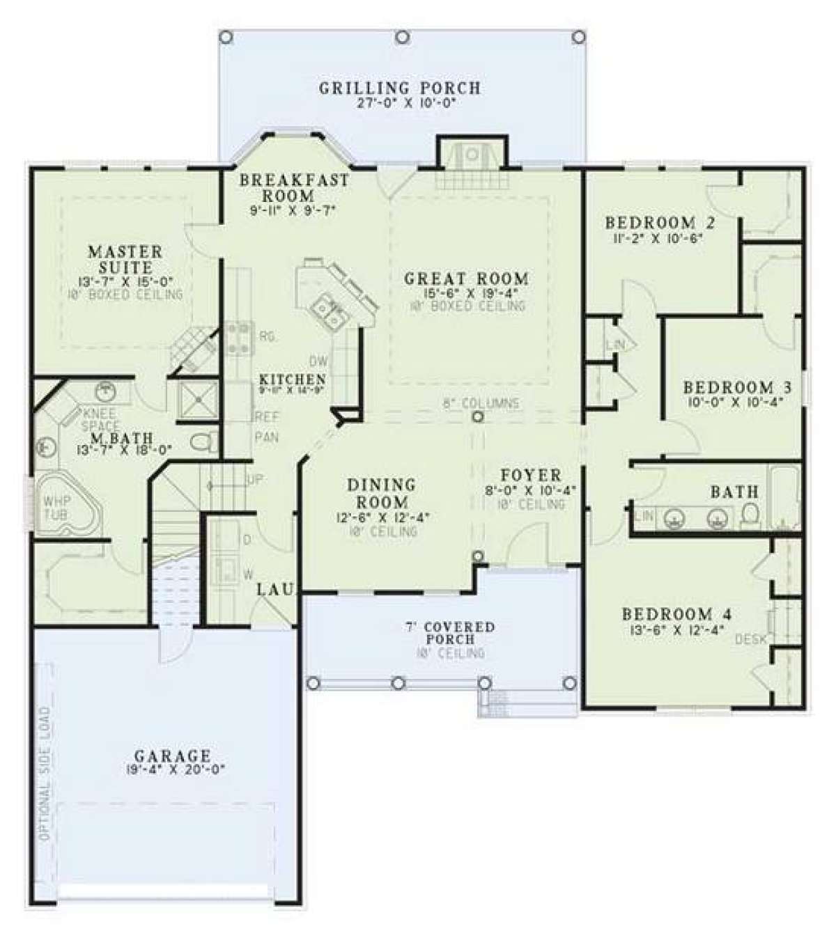 Floorplan 1 for House Plan #110-00396