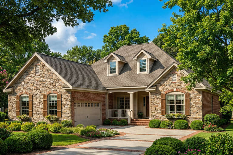 House Plan House Plan #5346 Angled Front Elevation