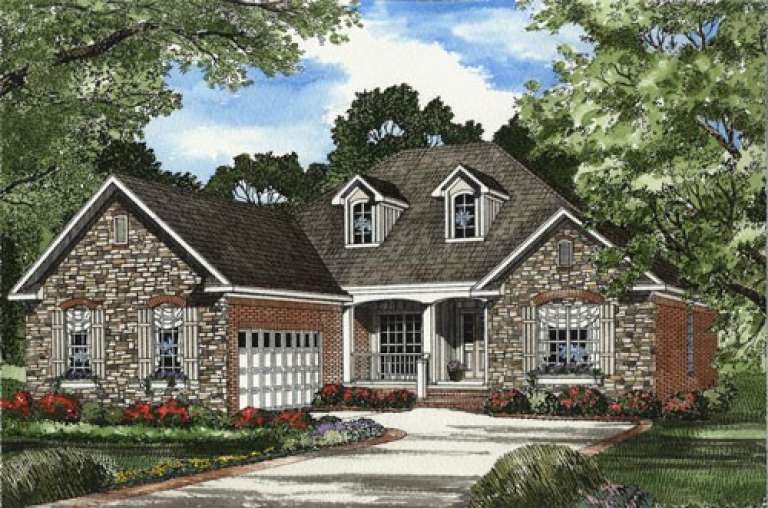 Traditional House Plan #110-00397 Elevation Photo