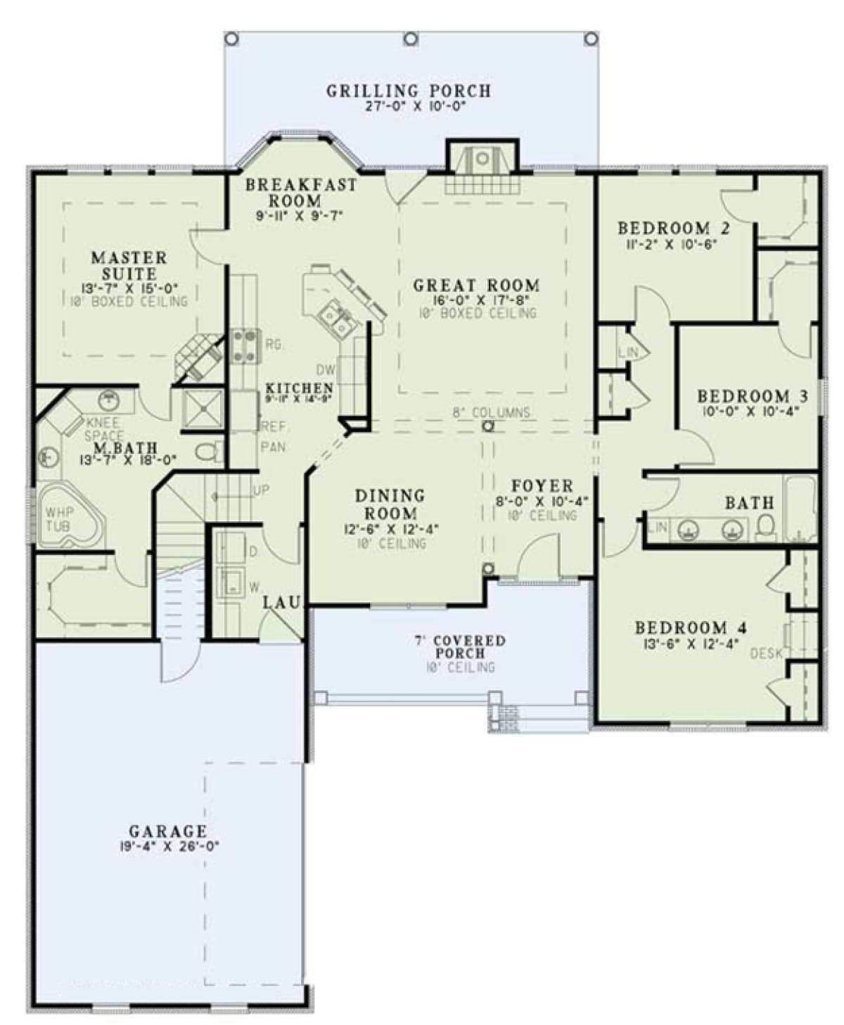 Floorplan 1 for House Plan #110-00397