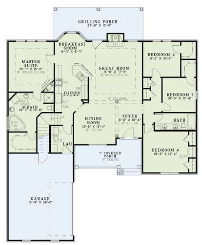 Main Floor  for House Plan #110-00397