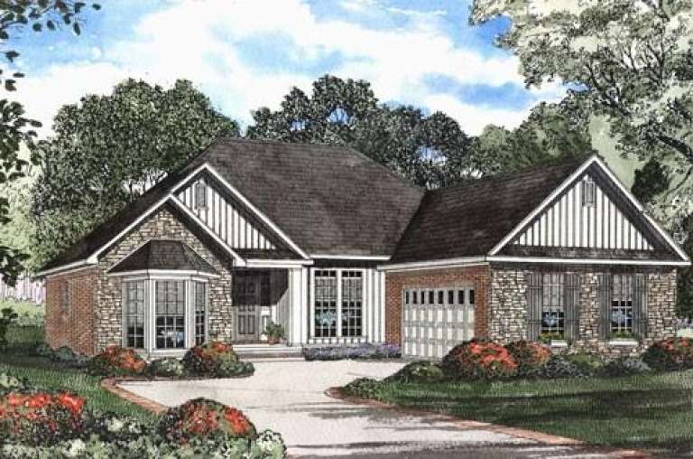 Traditional House Plan #110-00398 Elevation Photo