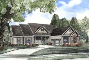 Country House Plan #110-00399 Elevation Photo