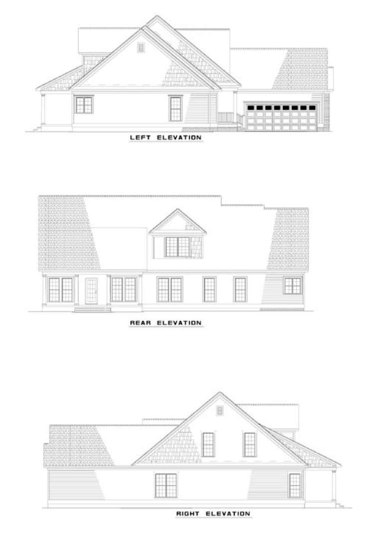 Country House Plan #110-00399 Elevation Photo