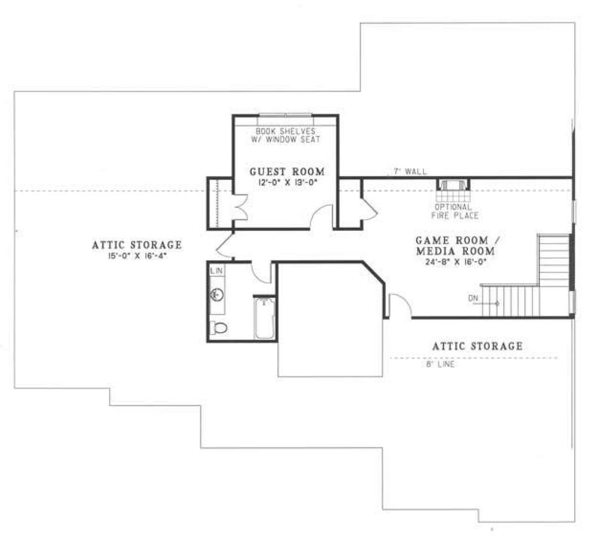 Floorplan 2 for House Plan #110-00399