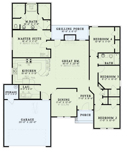 Main Floor  for House Plan #110-00401