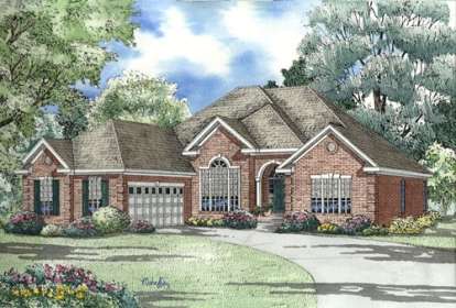 Ranch House Plan #110-00402 Elevation Photo