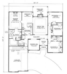 Floorplan 1 for House Plan #110-00402