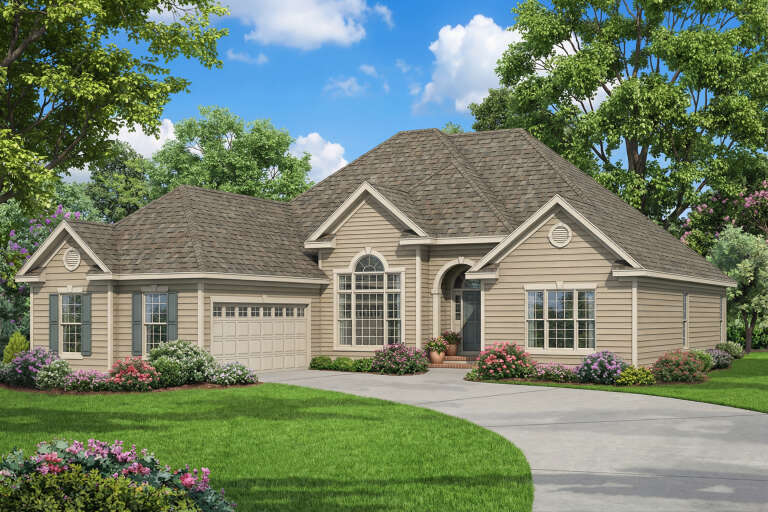 House Plan House Plan #5352 Angled Front Elevation