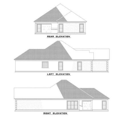 Ranch House Plan #110-00405 Elevation Photo