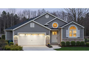 Ranch House Plan #033-00097 Elevation Photo
