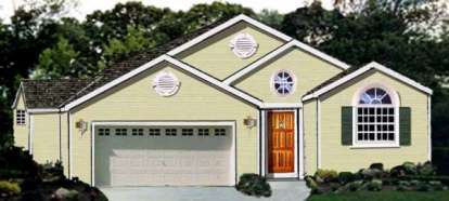 3 Bed, 2 Bath, 1652 Square Foot House Plan - #033-00097