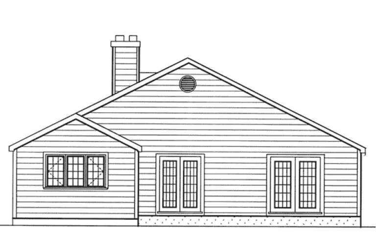 Ranch House Plan #033-00097 Elevation Photo