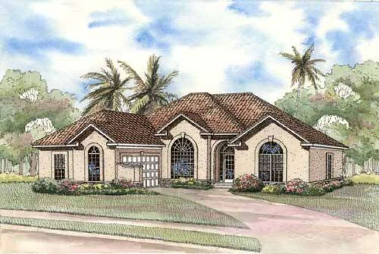 Ranch House Plan #110-00411 Elevation Photo