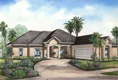 4 Bed, 3 Bath, 2501 Square Foot House Plan - #110-00413