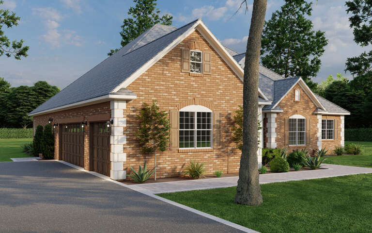 Ranch House Plan #110-00417 Elevation Photo