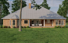 Ranch House Plan #110-00417 Elevation Photo