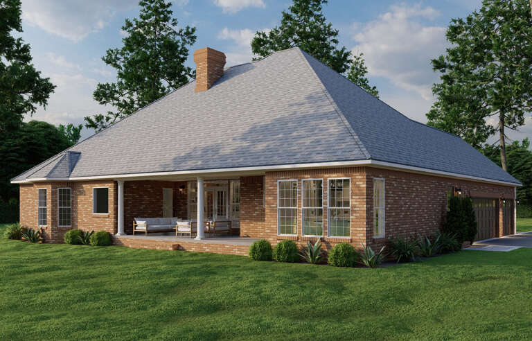 Ranch House Plan #110-00417 Elevation Photo