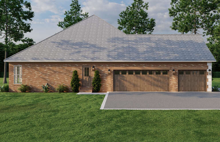 Ranch House Plan #110-00417 Elevation Photo