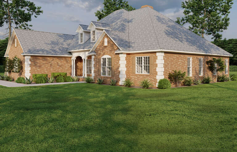 Ranch House Plan #110-00417 Elevation Photo